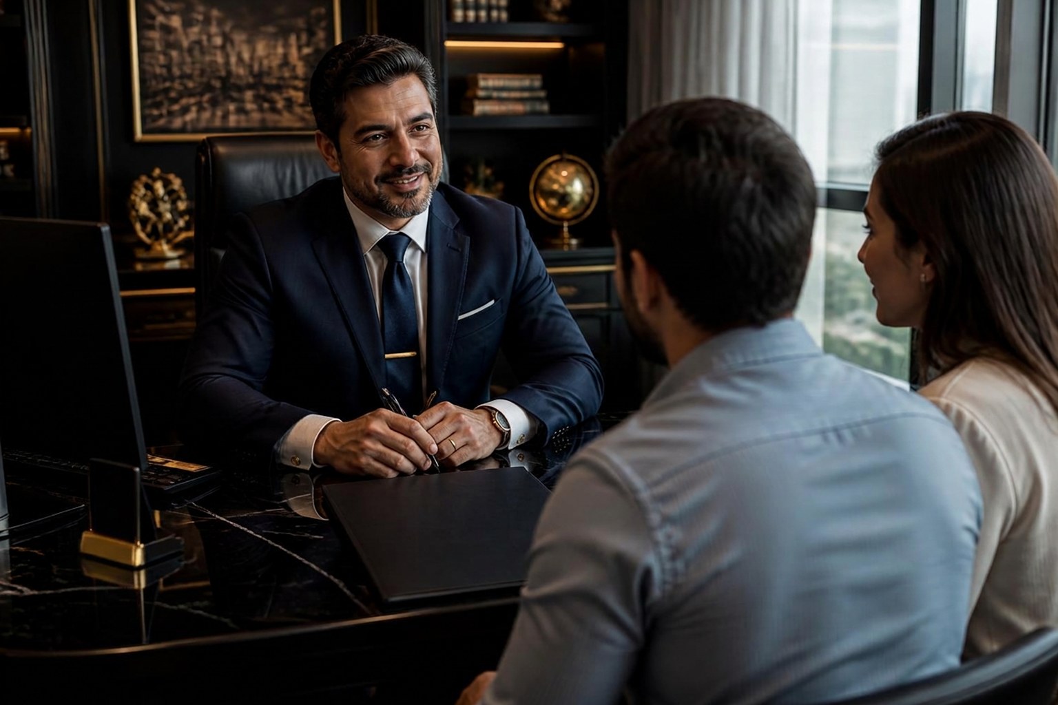 Consultor da corretora em atendimento personalizado